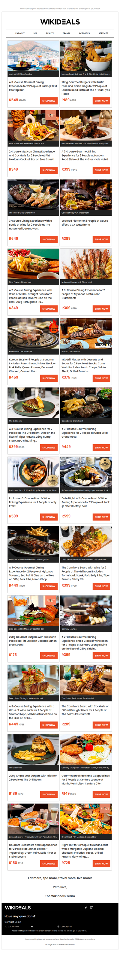 Eat Out: Skye Rooftop Restaurant | London Road Bistro | Flirt Mexican Restaurant | Hussar Grill | Cause Effect | The Grill Room | Dias Tavern