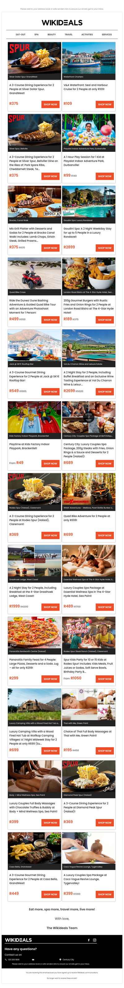 You’ll Love These Top Picks: Food, Fun, Spa & Holidays