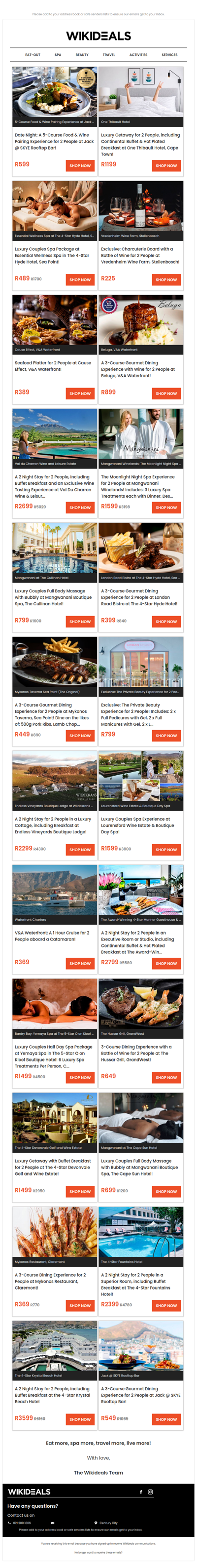 Couples Luxury: Gourmet Dining Experiences, Romantic Getaways & Luxury Couples Spa Packages