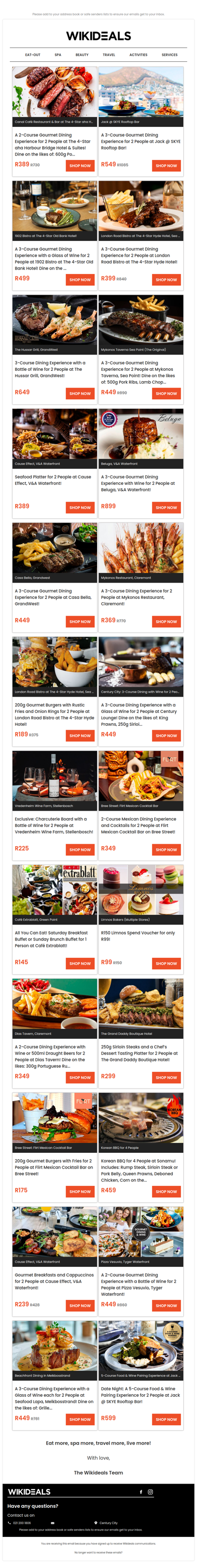 2-Course Gourmet Dining Experience for 2 at The 4-Star aha Harbour Bridge Hotel | 3-Course Gourmet Dining Experience for 2 at Skye Rooftop Restaurant