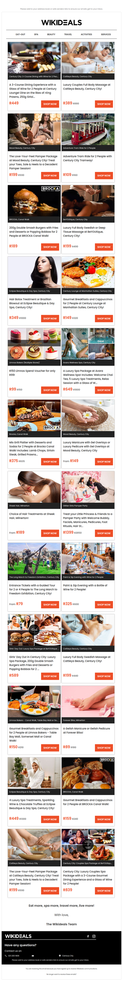 Century City: Eat Out, Spa Luxury, Fun Activities & More