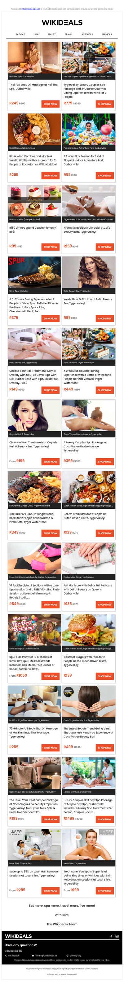 Durbanville: Thai Full Body Massage at No1 Thai | Tygervalley: Luxury Couples Spa Package & a 2-Course Gourmet Dining Experience