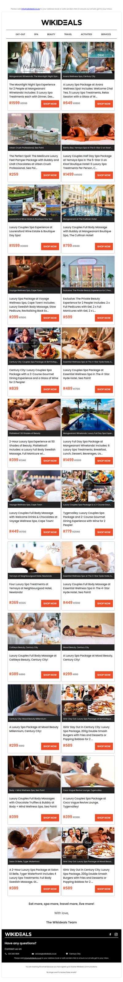 Spa Luxury: Mangwanani African Spa | Avara Wellness Spa | Yemaya Day Spa | Essential Wellness Spa | Wellness in the Winelands | Voyage Wellness Spa