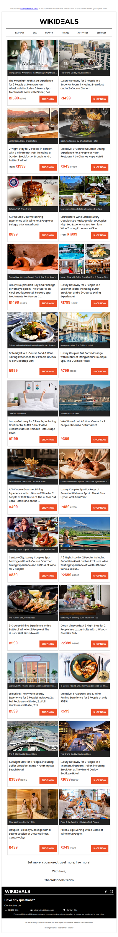 Date Ideas: Gourmet Dining, Spa Experiences & Romantic Getaways