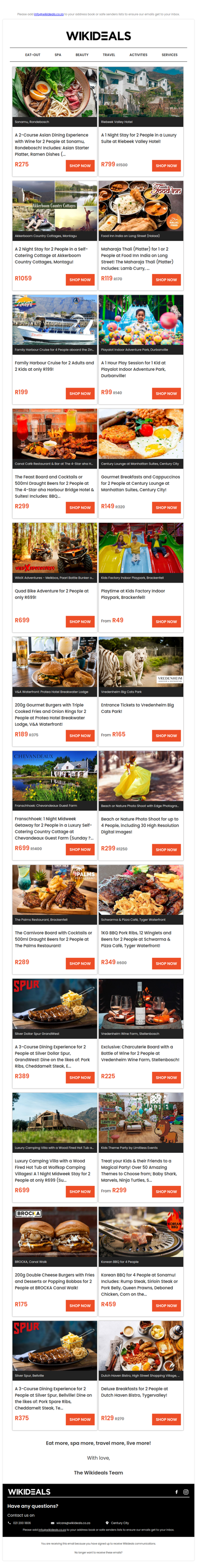 Food, Fun & Getaways!