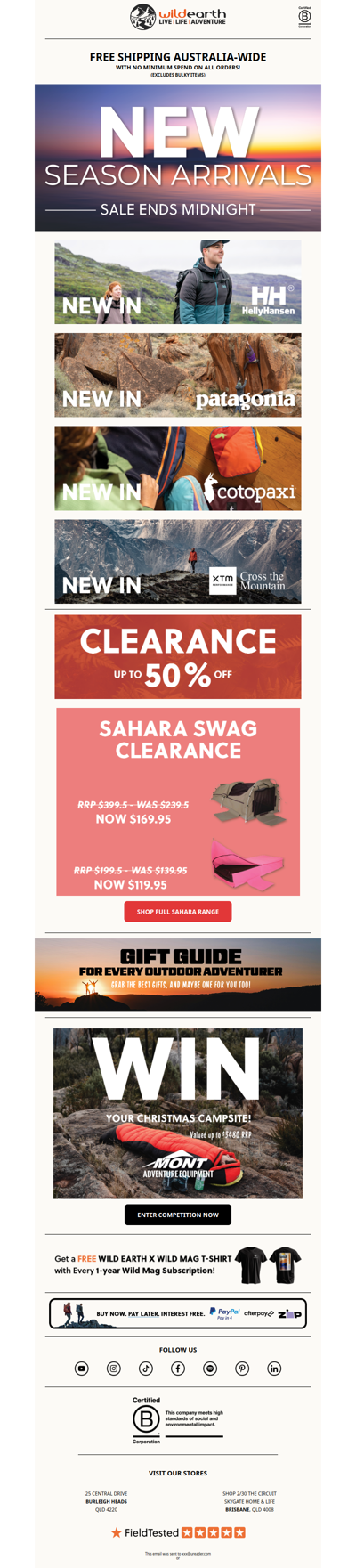 Swag Clearance Sale Ends Midnight 🏕️