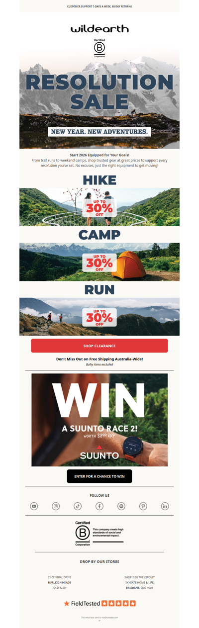 Are You Resolution Ready? Sale On Now! 🤸‍♀️