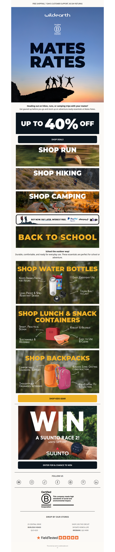 Save Up to 40% Off! Sale On 🏕️