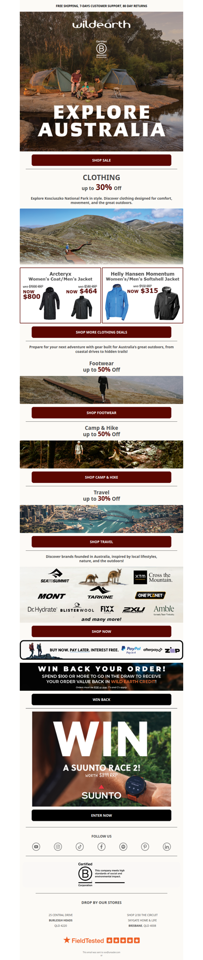 Shop Massive Savings on Clothing and Footwear 🥾