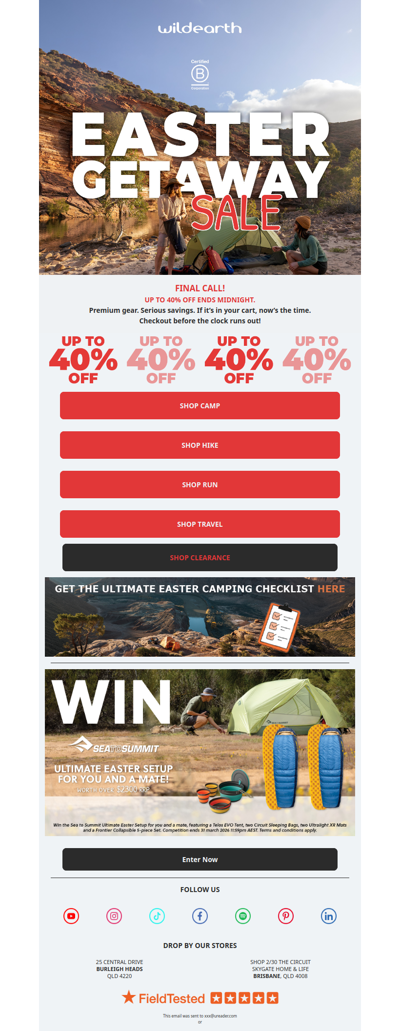 Last Chance: Easter Getaway Savings End Tonight!