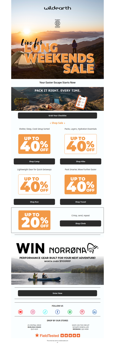 Your Easter Camping Checklist Now On Sale 🏕️