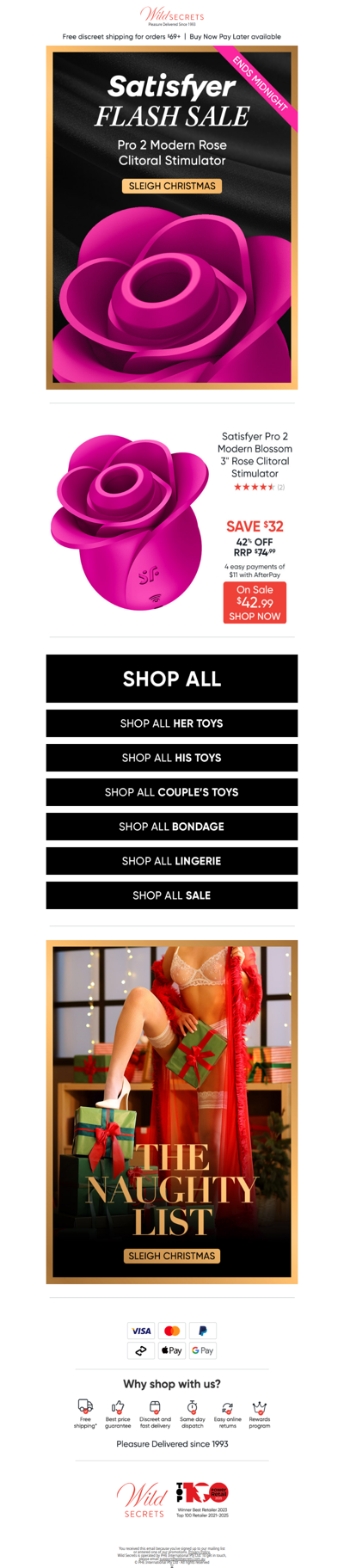 ⏰ Satisfyer Flash Sale Ends Tonight!