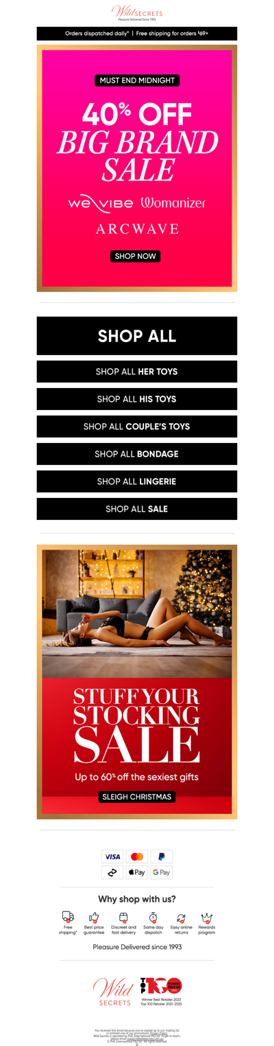 🛑 Big Brand Sale Ends Tonight!