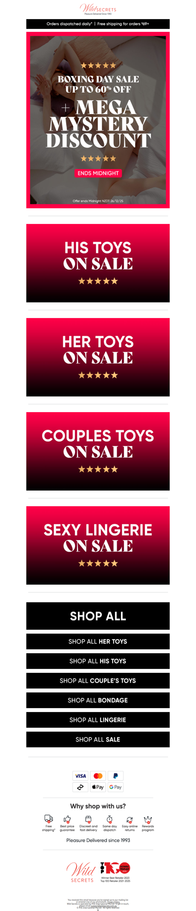 🔥 Boxing Day Sale + MEGA Mystery Discount!