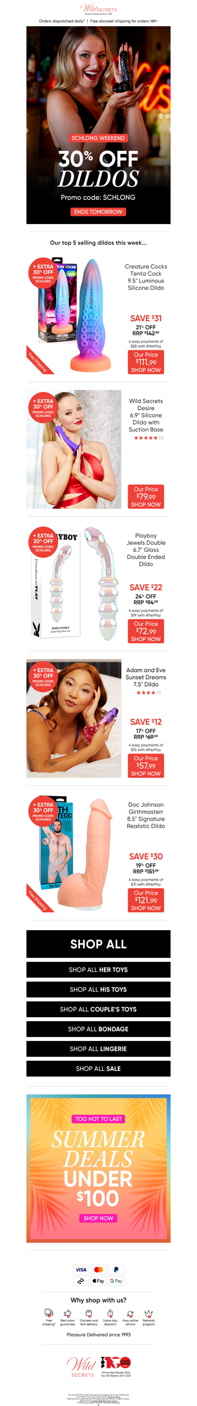 🔝 The Top 5 Of The Schlong Weekend.