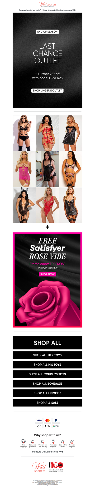 💝 Lingerie Outlet Is Now Open.