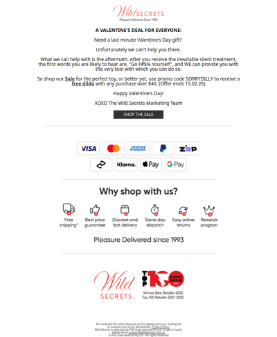 💝 Say Sorry With Sex Toys!