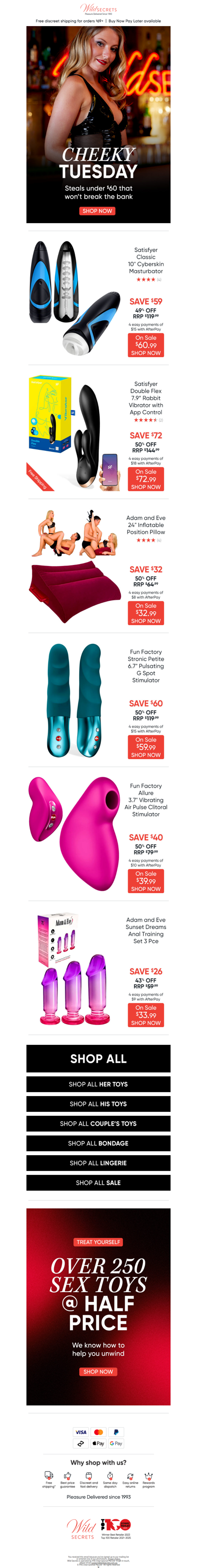 😉 Cheeky Tuesday: On Sale And Under $60!