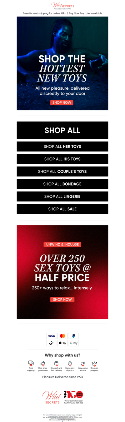 😈 All New Temptations Now In Store.