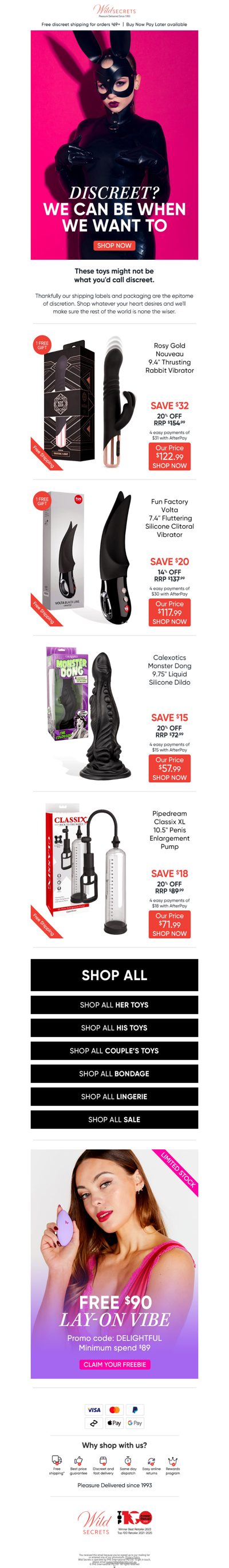 😉 Our Packages Aren't Memorable.