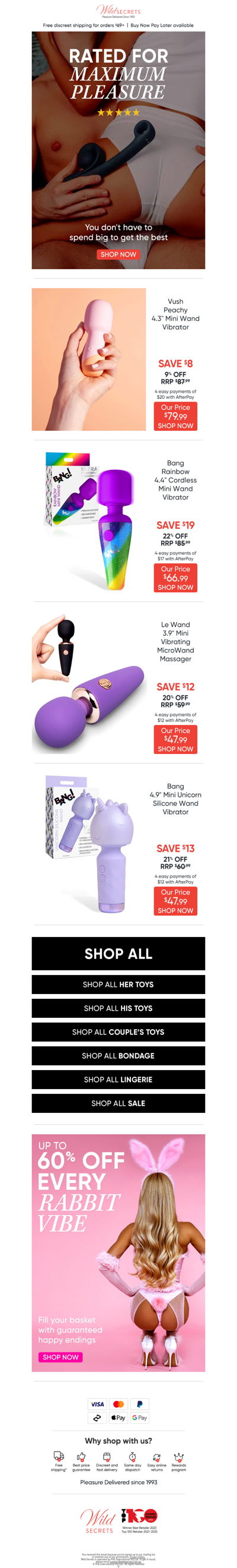 🤏 Mini Wands. Maximum Pleasure!