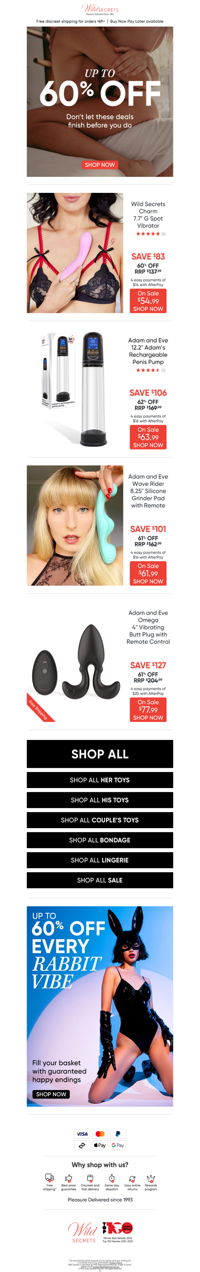 🔴 Only 60% Off Deals Inside!