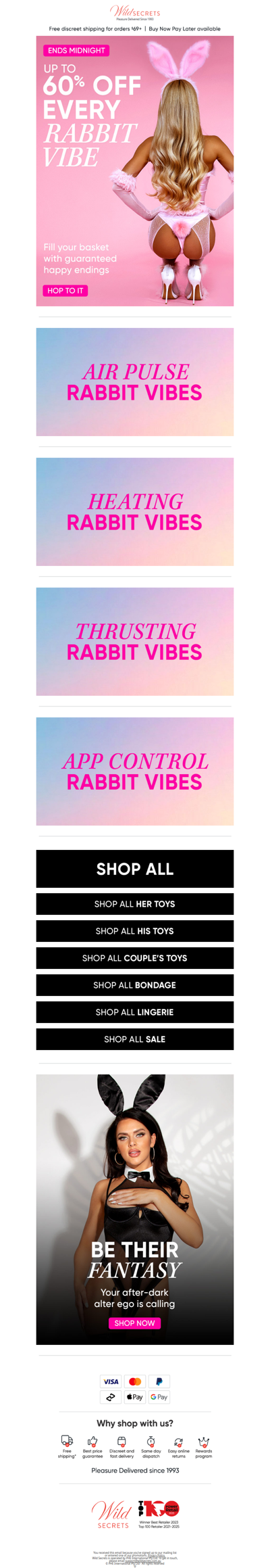 🐰 Our Rabbit Sale Ends Midnight!