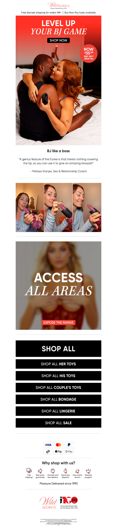 🤯 Drive. Him. Wild.