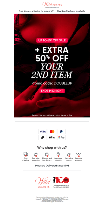 ⏰ Last Chance: Take An Extra 50% Off!