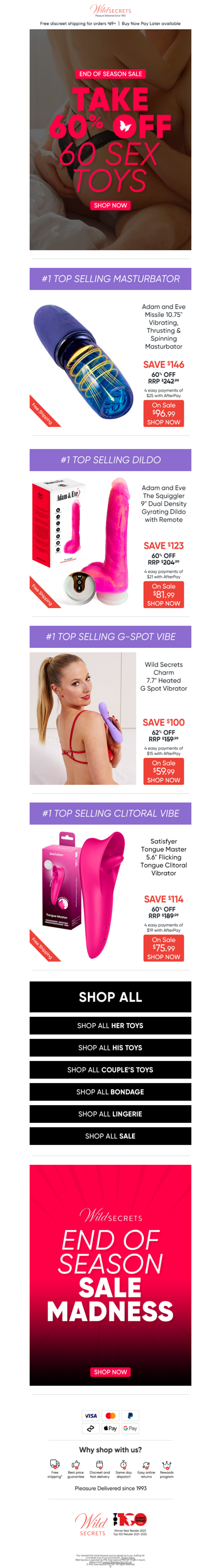 ☝️ Only The #1 Sellers Of Sale!