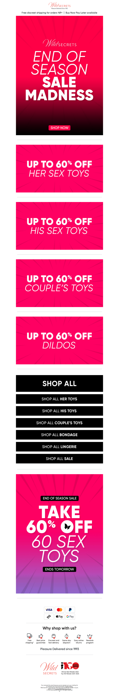 ❤️ An EOFY Sale For Everyone!
