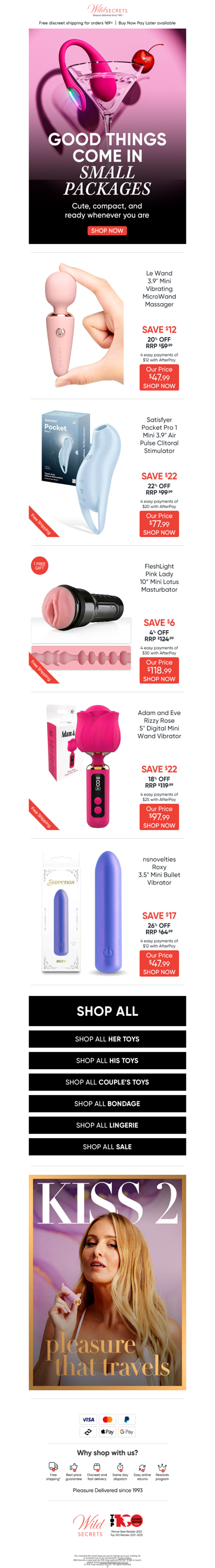 🤏 Mini Packages, Maximum Pleasure!