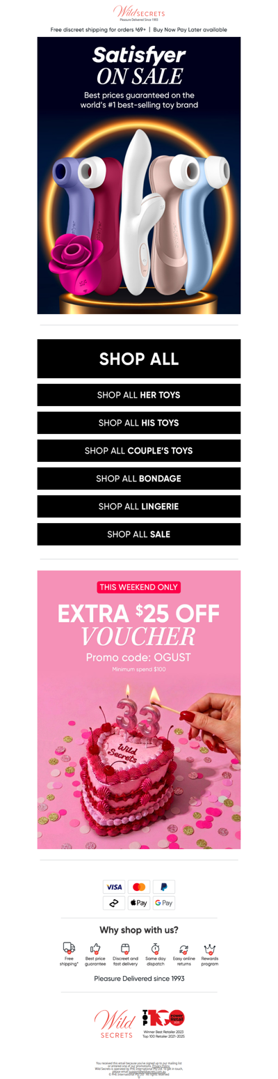 😍 Satisfyer On Sale Plus A Special Bonus...