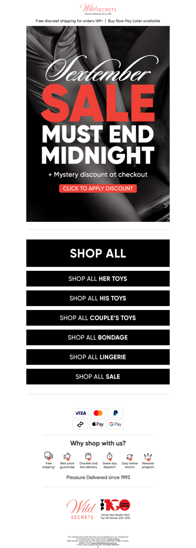 😱 Sale Ends Midnight! Get up to 69% Off + Mystery Discount Now!