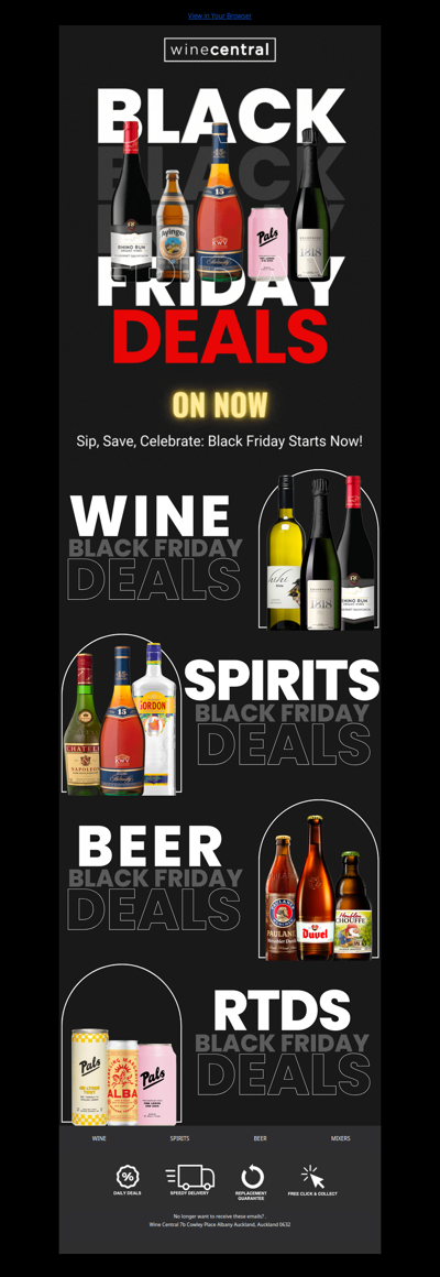 🖤 It’s Time! Black Friday has arrived at Wine Central