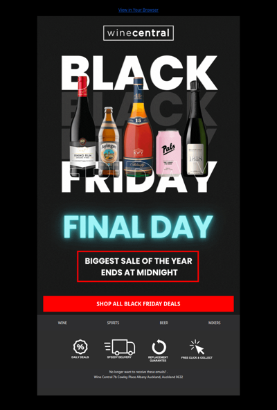 6 Hours Only: Your Last Chance for Black Friday Savings!