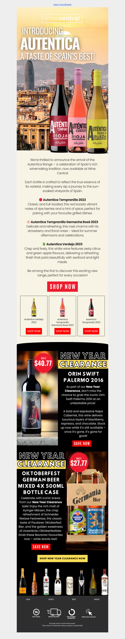 New Year, New Wines: Meet Autentica + Major Clearance Deals!