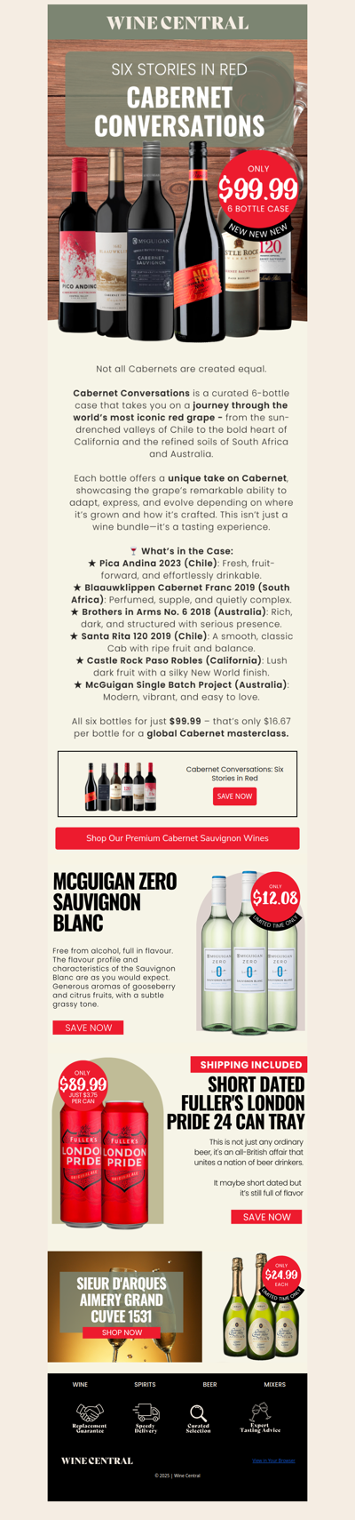 🍷 From Chile to Australia - Six Bold Reds, One Stunning Case