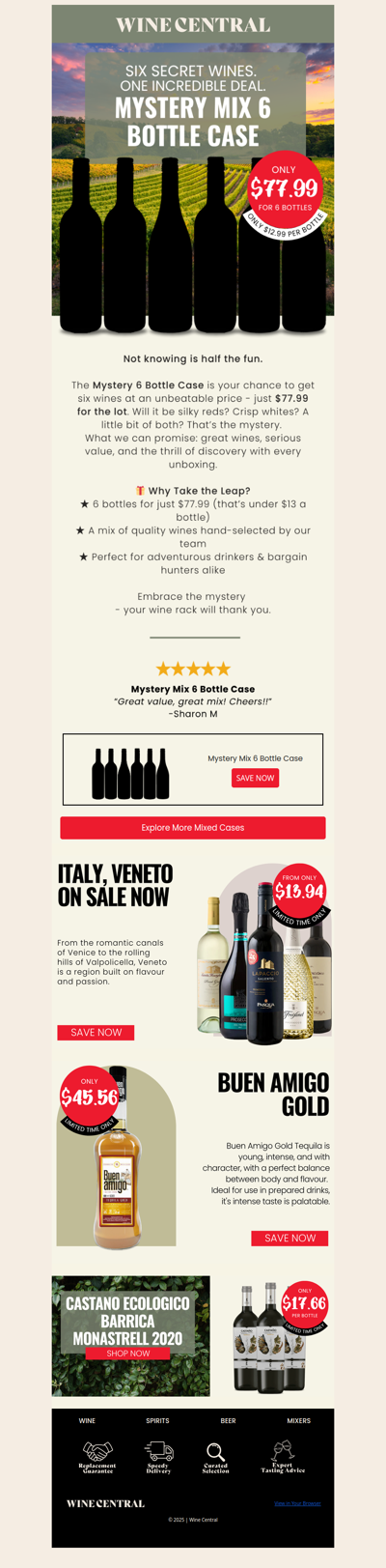 💫Discover a Hidden Gem in our Mystery Mix 6 Bottle Case