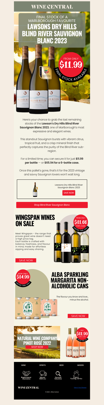 ⚡Final Stocks: Lawson’s Dry Hills Blind River 2023 - Don’t Miss Out - Just $11.99!