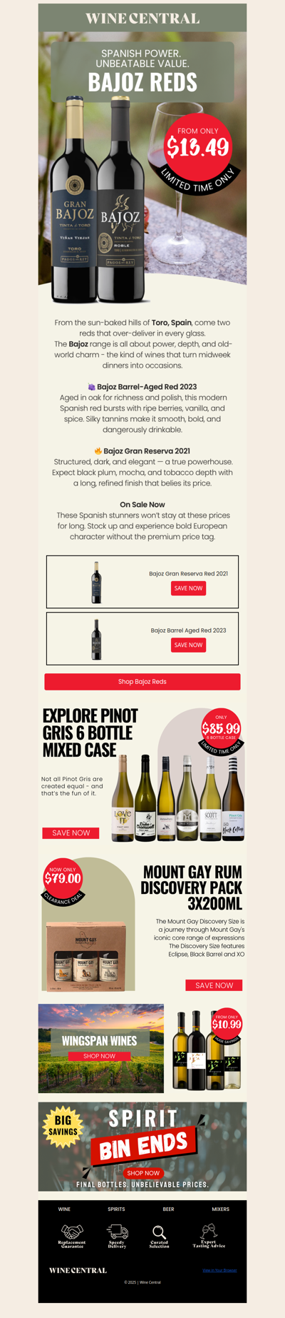 💥 Bajoz Reds - Barrel-Aged Power from Spain, Now on Sale!