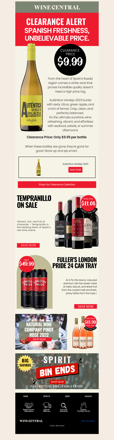 💥 Clearance Deal: Auténtica Verdejo Only $9.99!