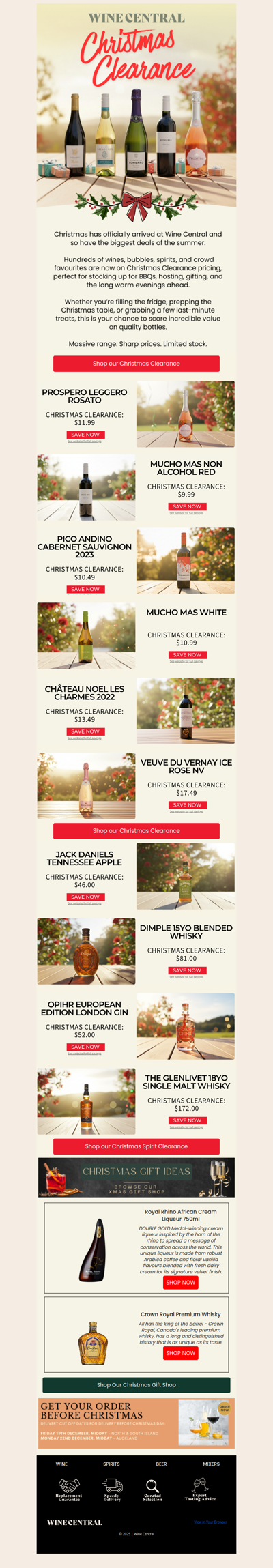 Christmas Clearance Starts NOW - Hundreds of Wines on Sale 🎄