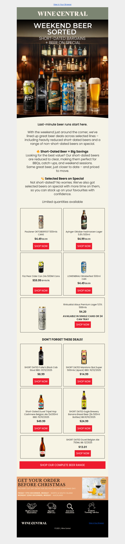 🍻Last-Minute Beer Savings - Short-Dated Bargains & Selected Deals