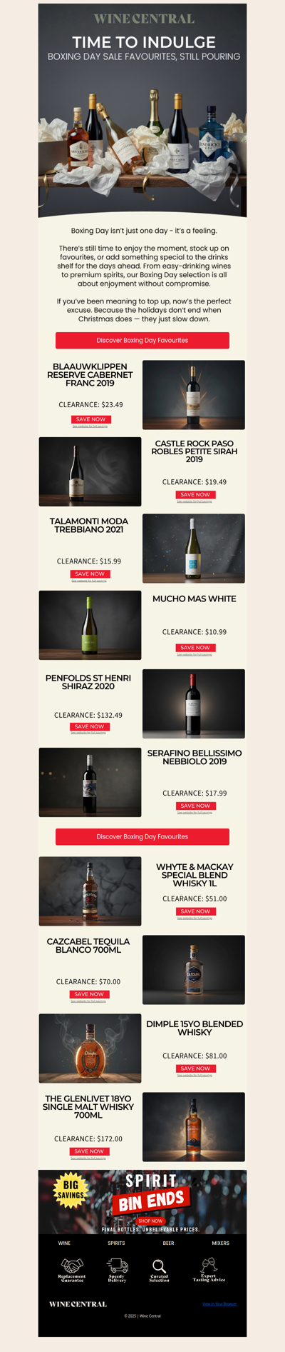 Still Time to Indulge in our BIG Boxing Day Sale! 🥂