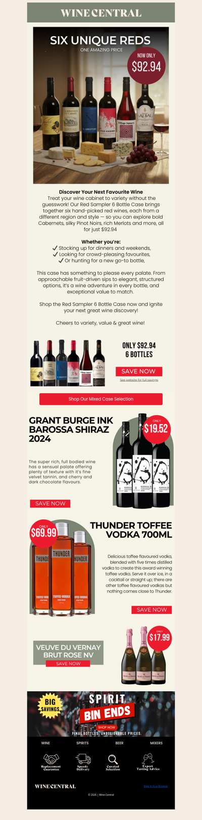 Unlock 6 Reds for Just $92.94 - Find Your Next Favourite! 🍷