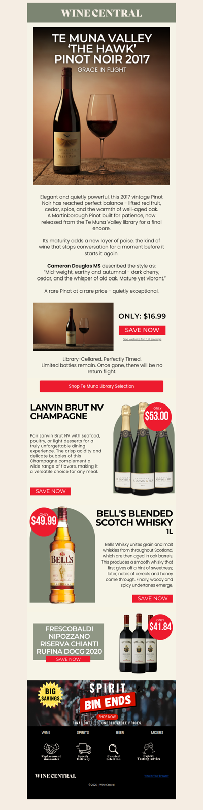 The Hawk Returns - Aged Martinborough Elegance Only $16.99