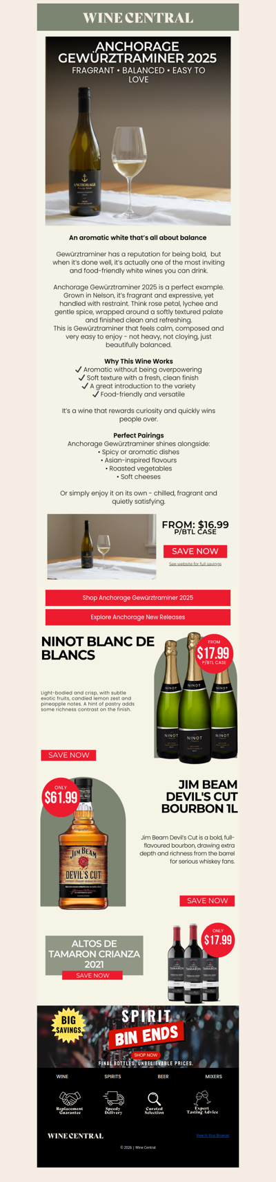 Fragrant, Gentle & Delicious - Anchorage Gewürztraminer 2025