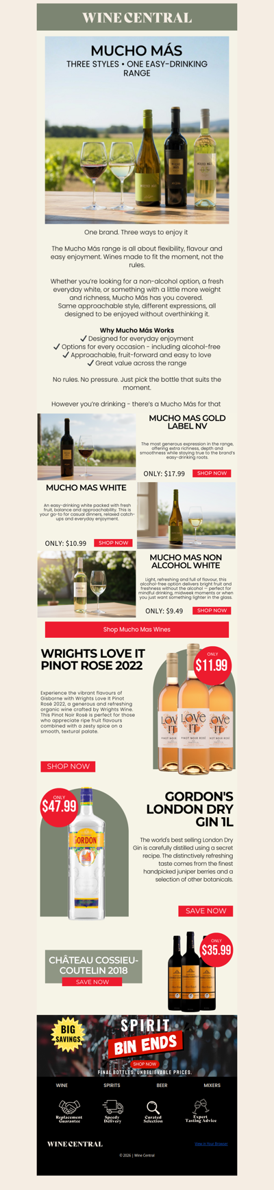Mucho Más: More Choice, More Moments 🍷