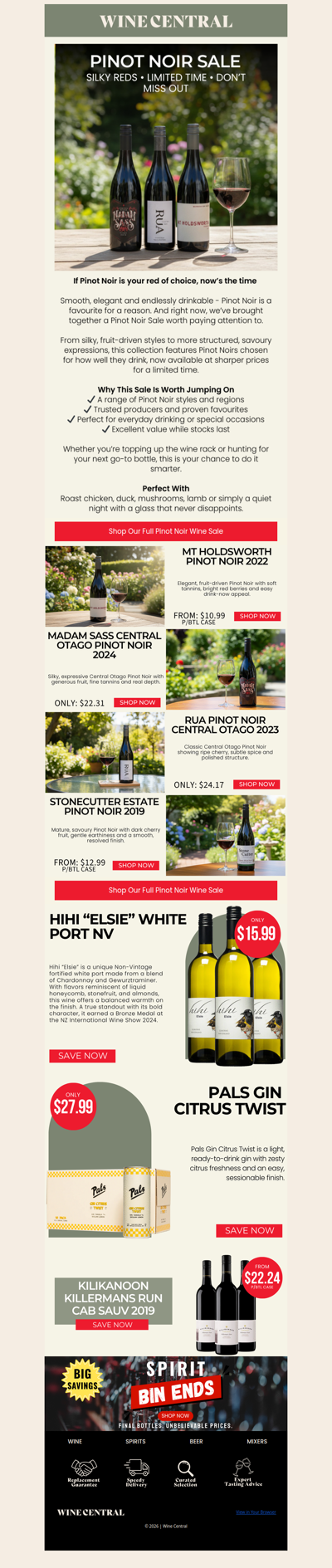 Pinot Noir Sale - Stock Up While It Lasts 🍷